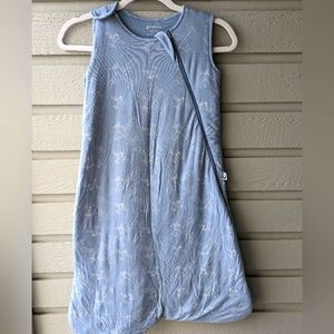 Blue and Gray Sleep Sack Pajamas with A-Line Silhouette
